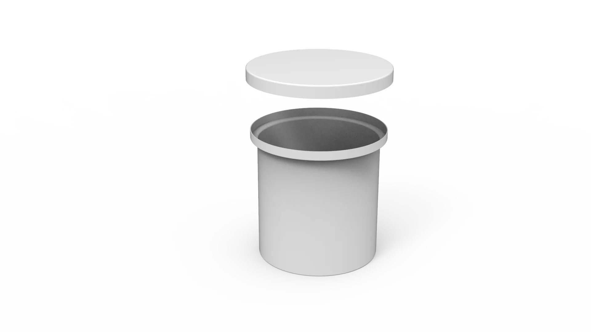 45L Round Drum With Loose Fitting Lid