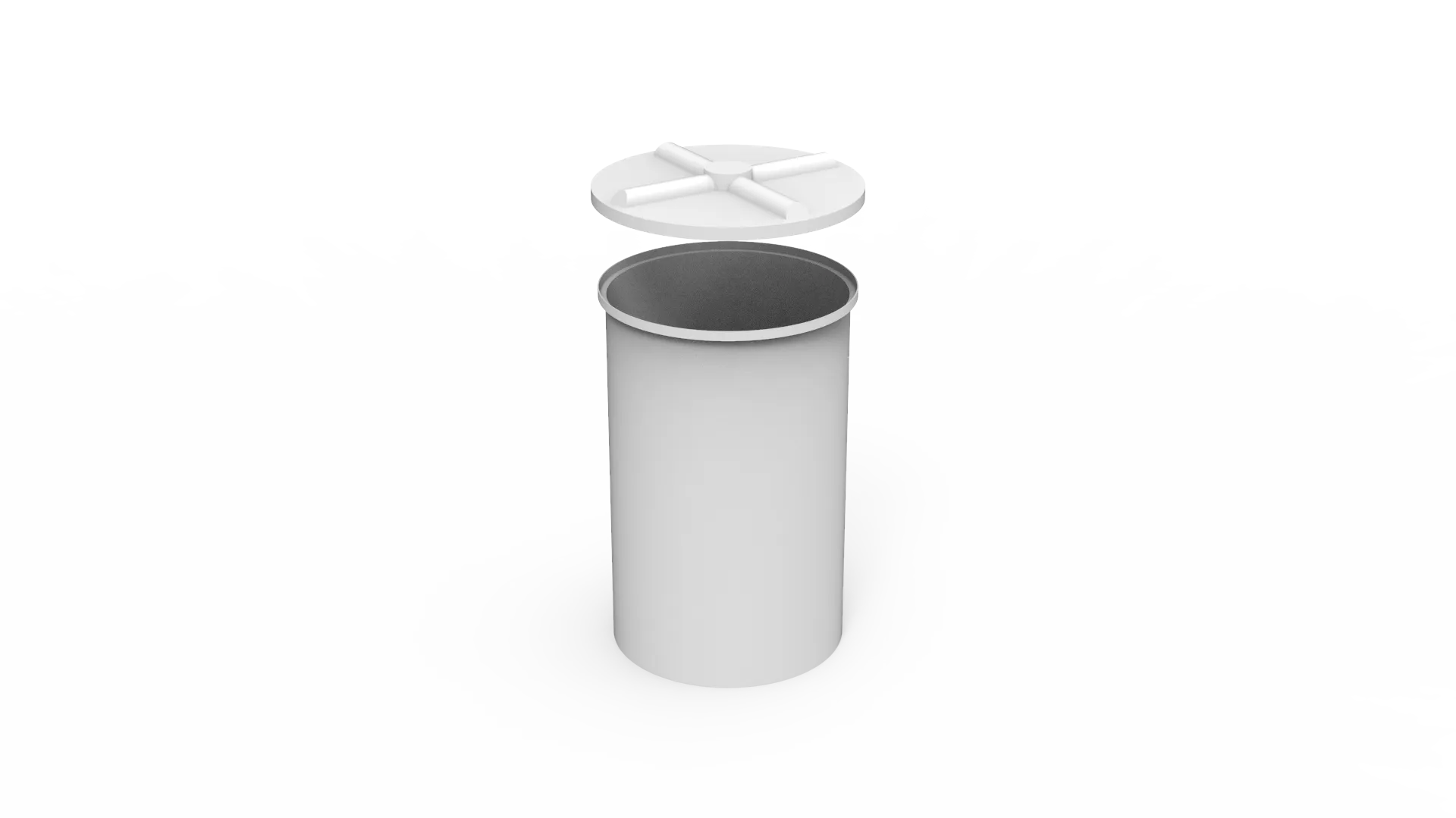 500L Round Drum With Loose Fitting Lid (RD0500)