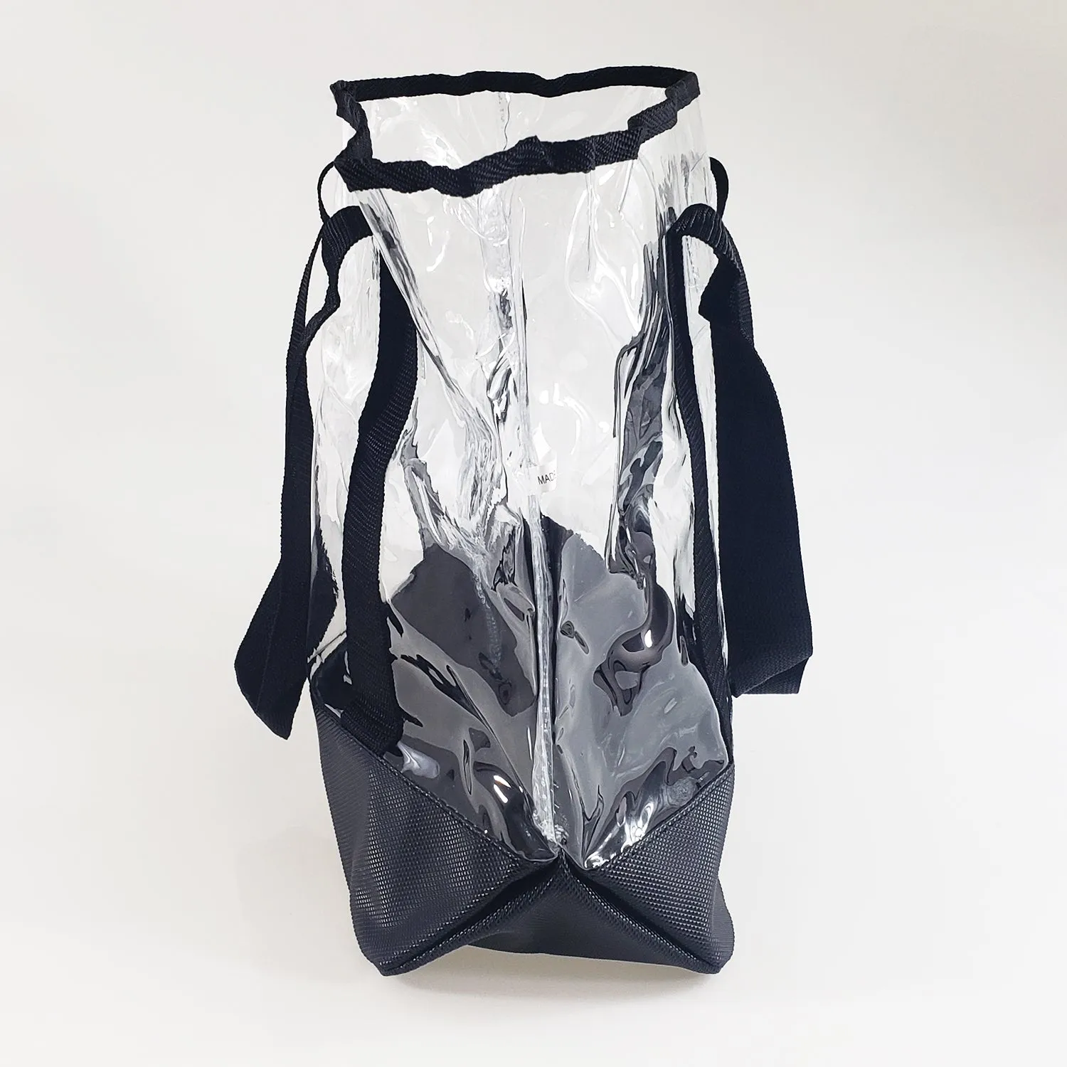 6 ct Transparent Clear Tote Bag with Zippered Pouch - By Bundle