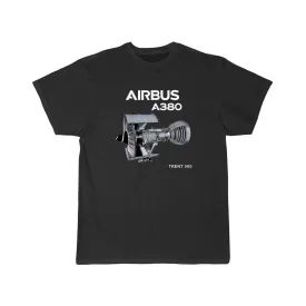 AIRBUS A380 Trent 900 Aviation Pilot t-shirt- Premium Cotton Blend