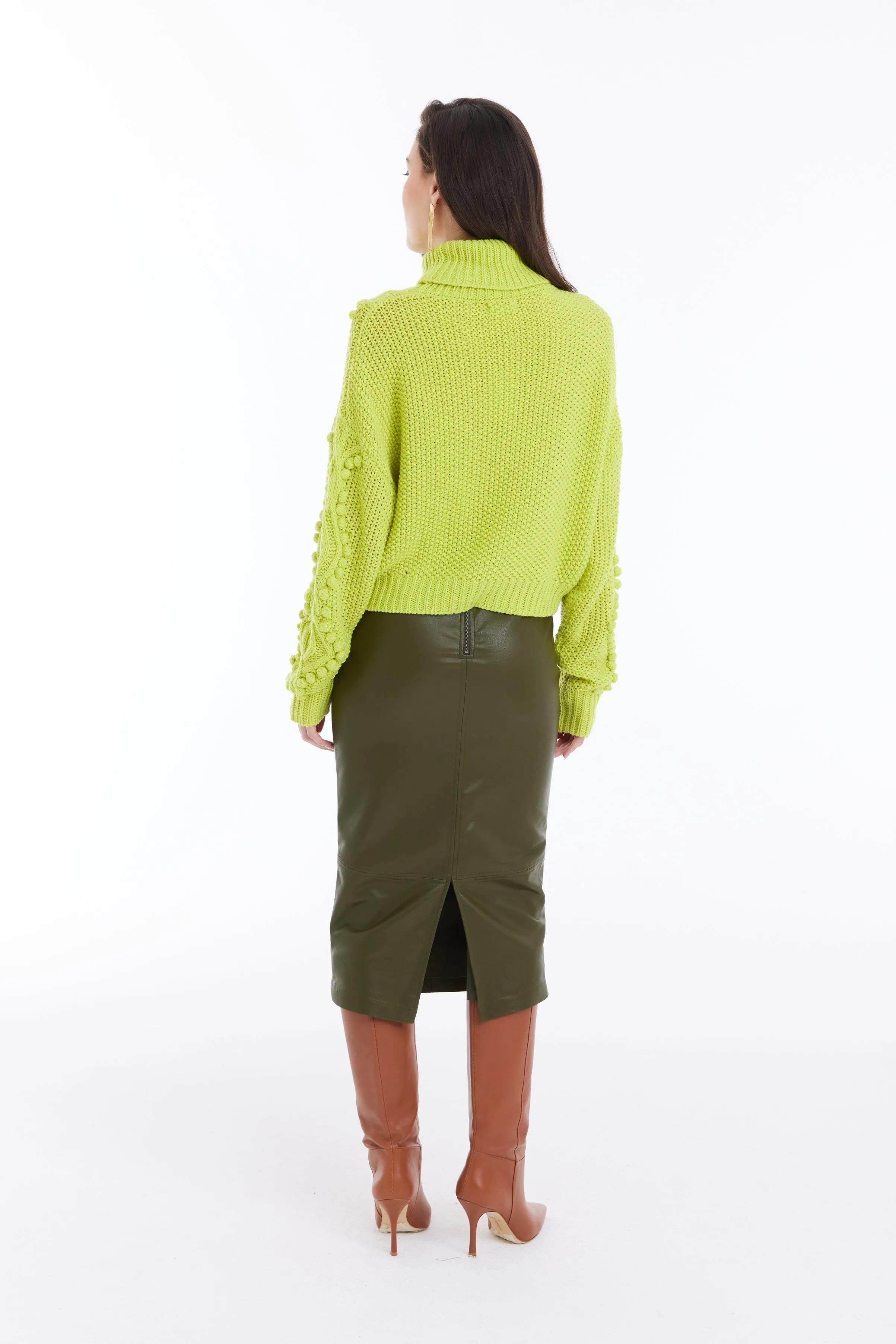 Allison New York Daphne Sweater - Neon Green