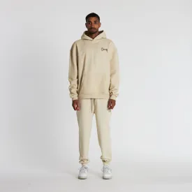 BASIC SCRIPT SUPER FLEECE TRACK PANTS