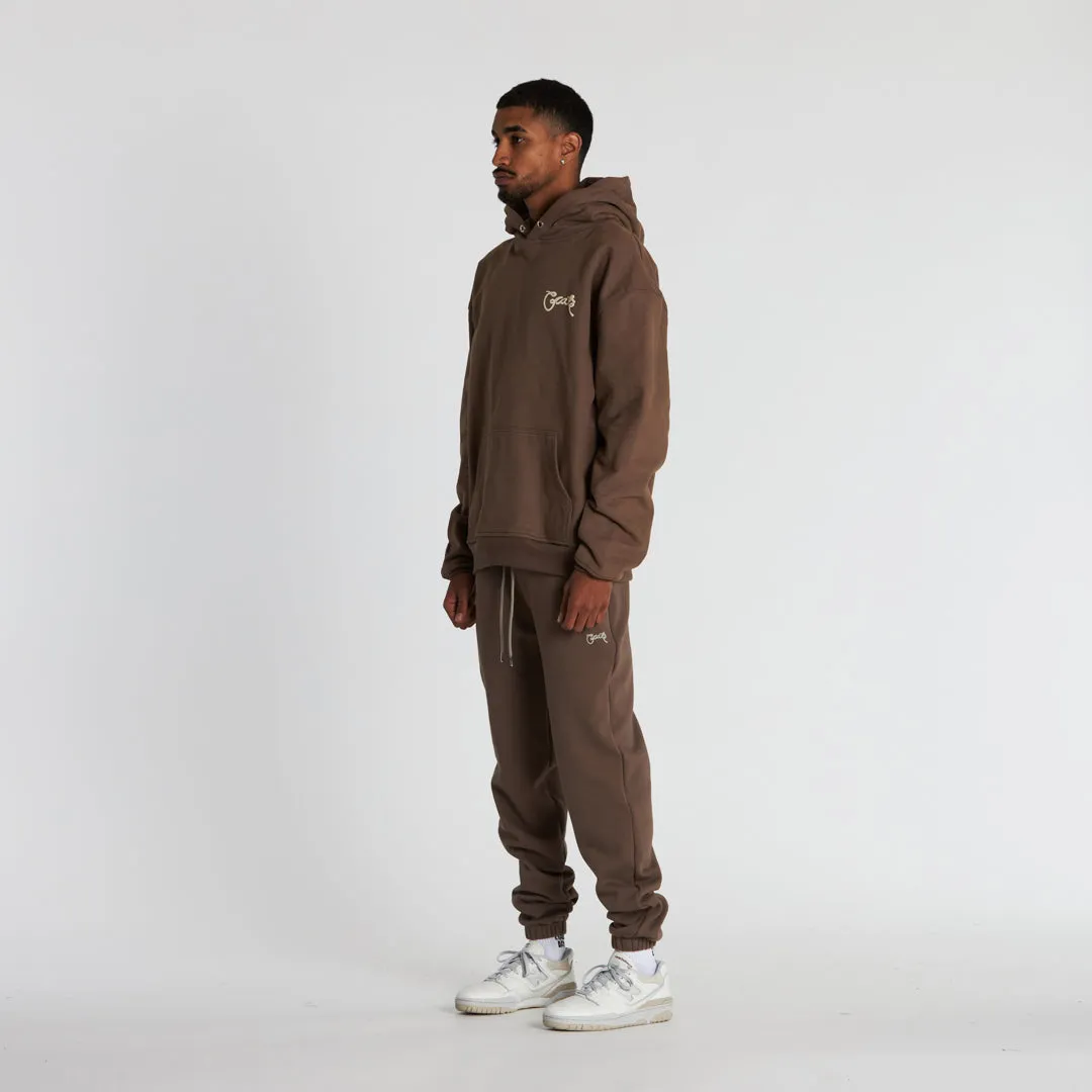 BASIC SCRIPT SUPERFLEECE TRACK PANTS
