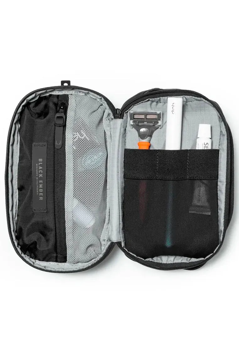 Black Ember Dopp Kit Jet Black