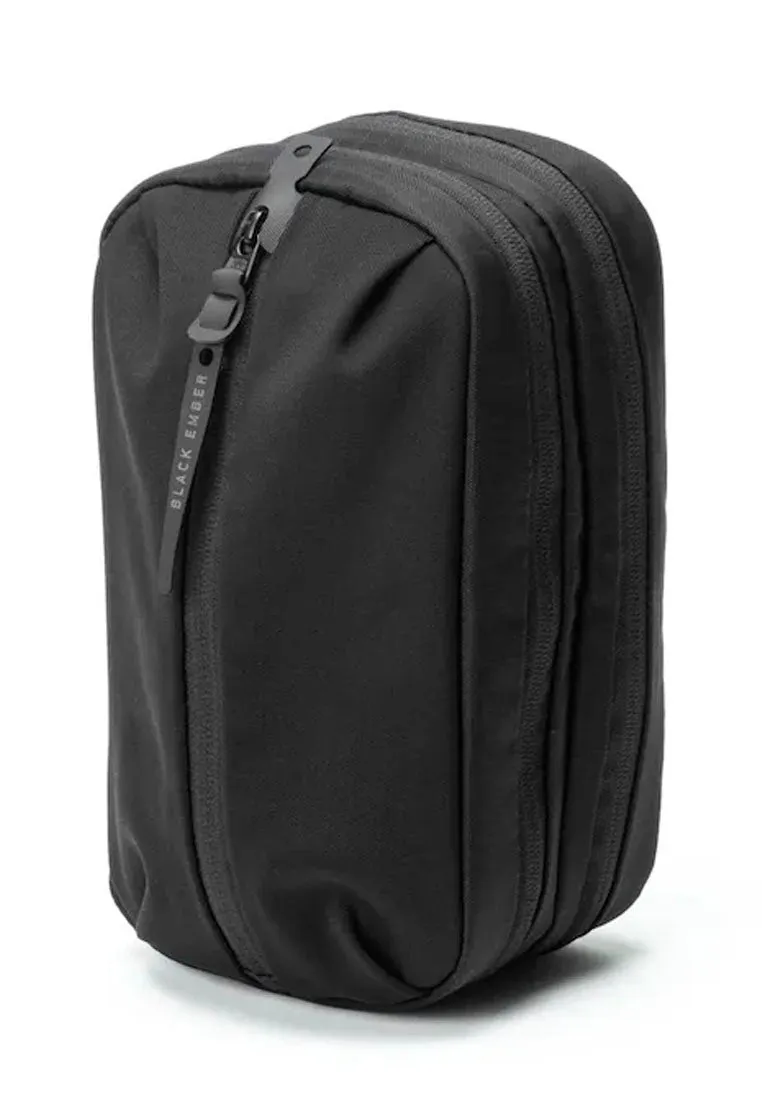Black Ember Dopp Kit Jet Black