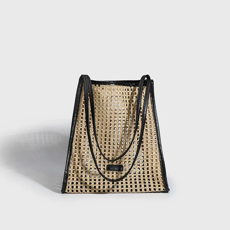 Bohemian Straw Tote Braided Beach Bags