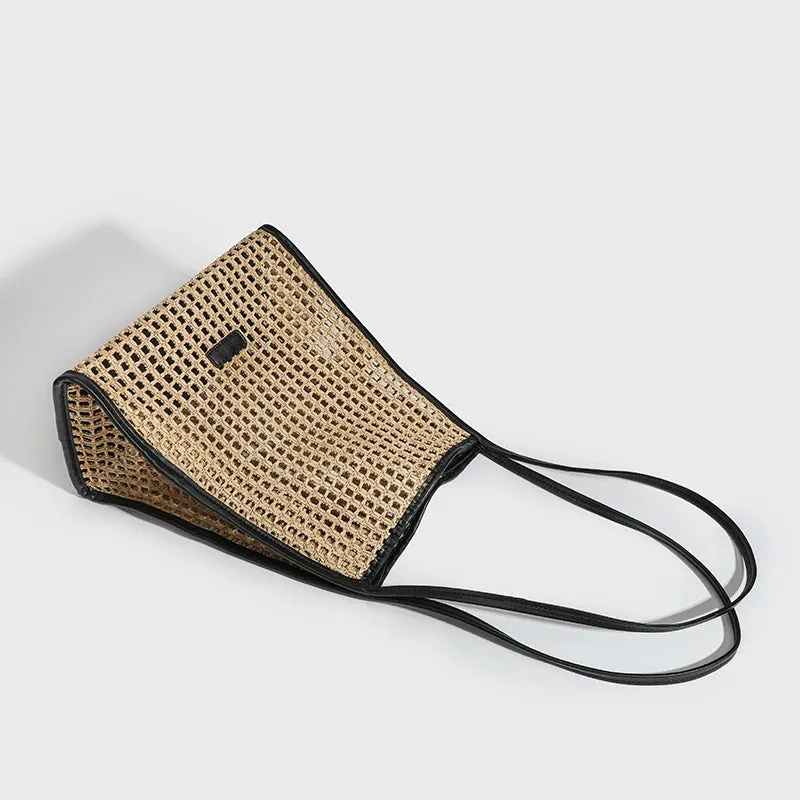 Bohemian Straw Tote Braided Beach Bags