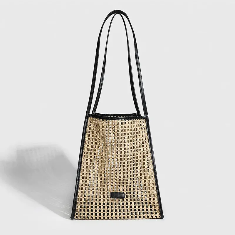 Bohemian Straw Tote Braided Beach Bags
