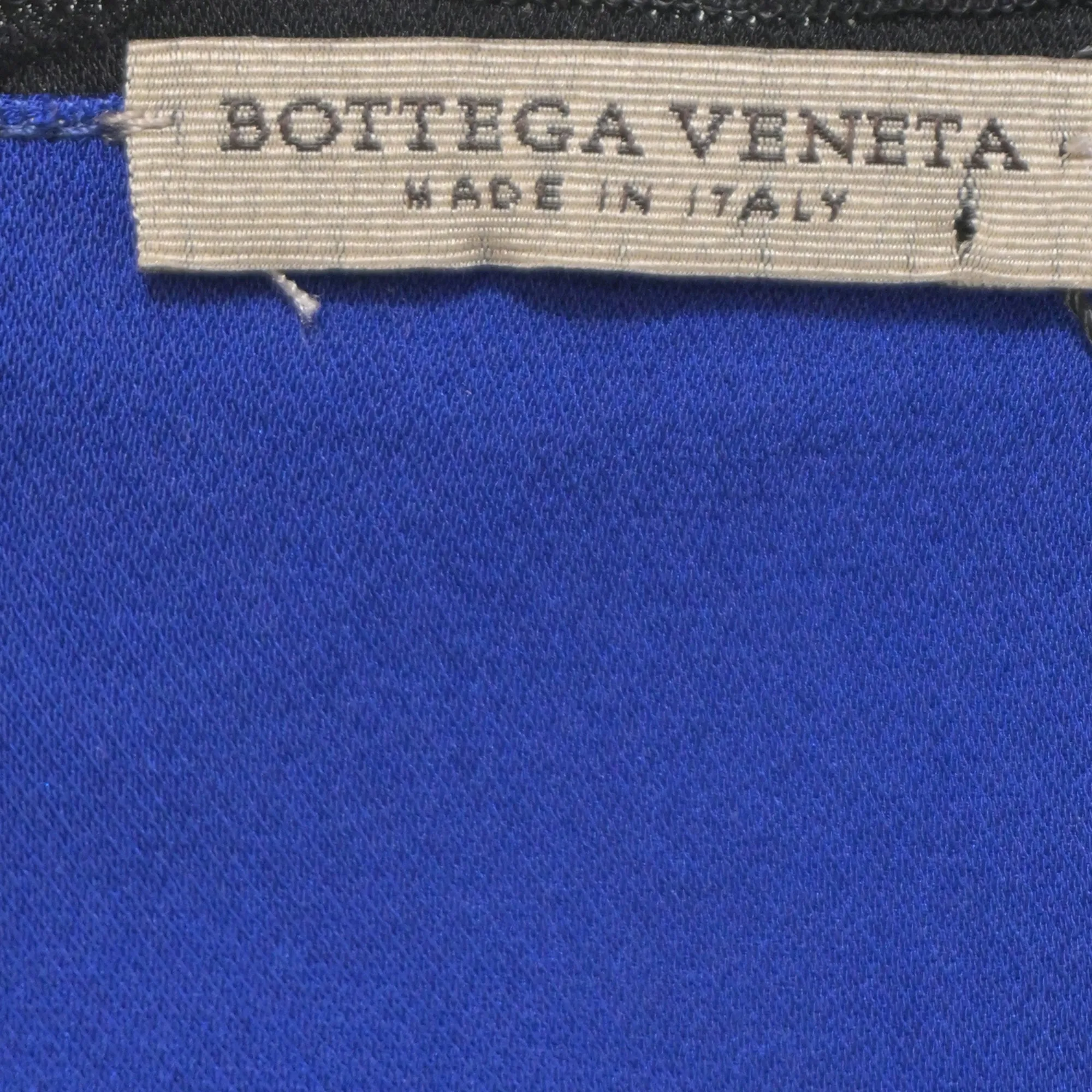 Bottega Veneta Colorblock Blouse in Blue Silk