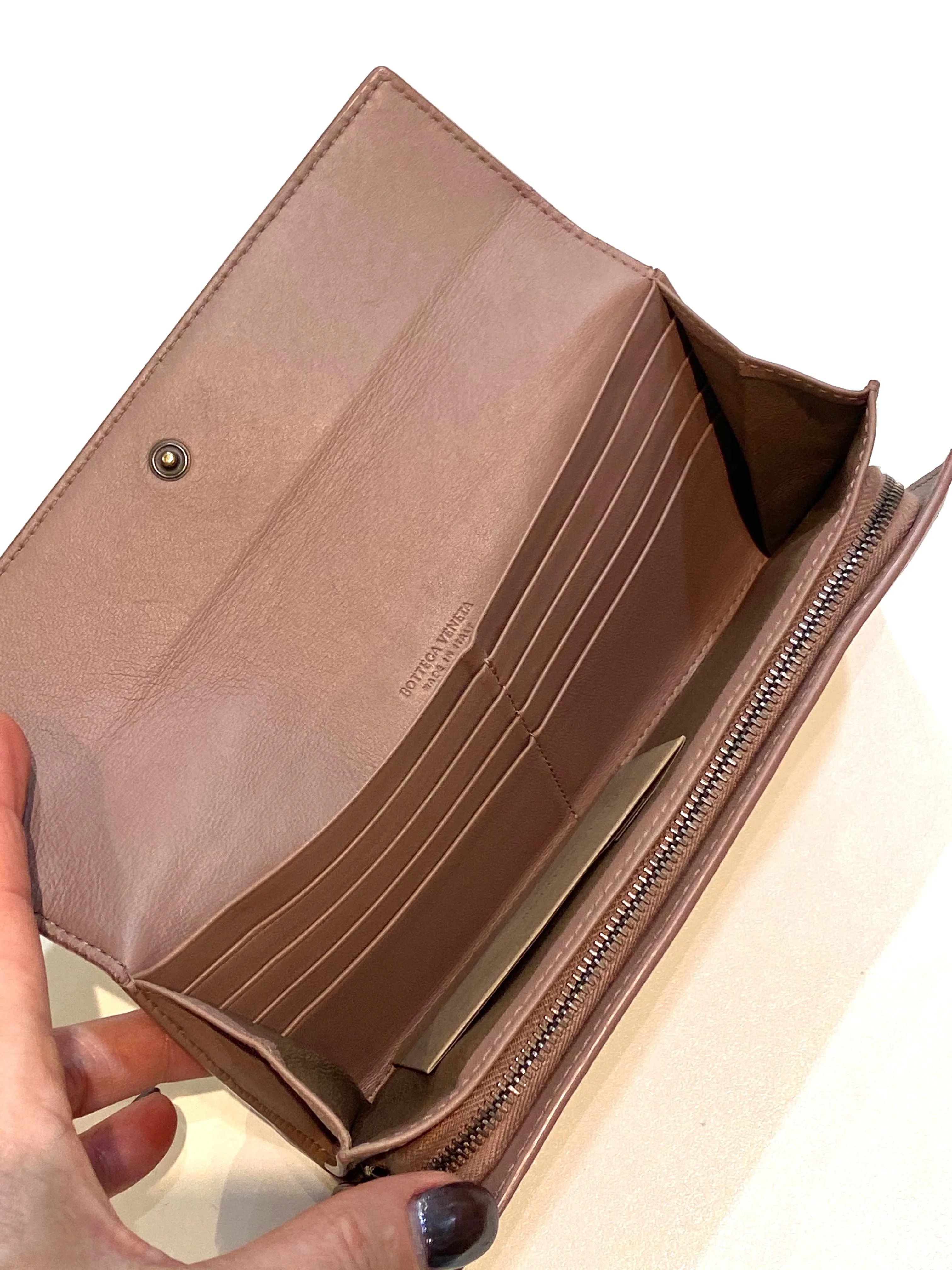BOTTEGA VENETA INTRECCIATO LEATHER WALLET