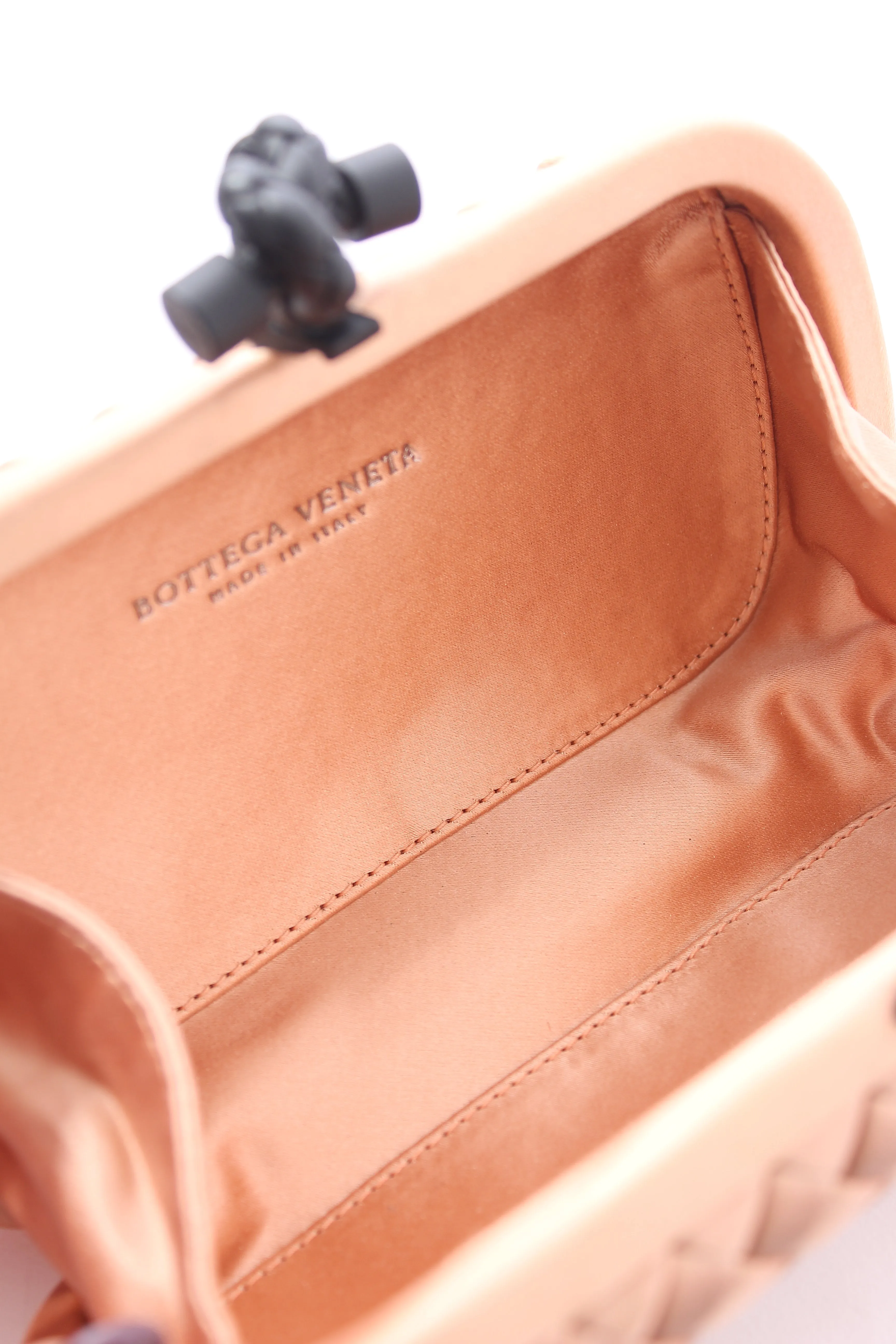 Bottega Veneta Knot Satin Clutch Bag