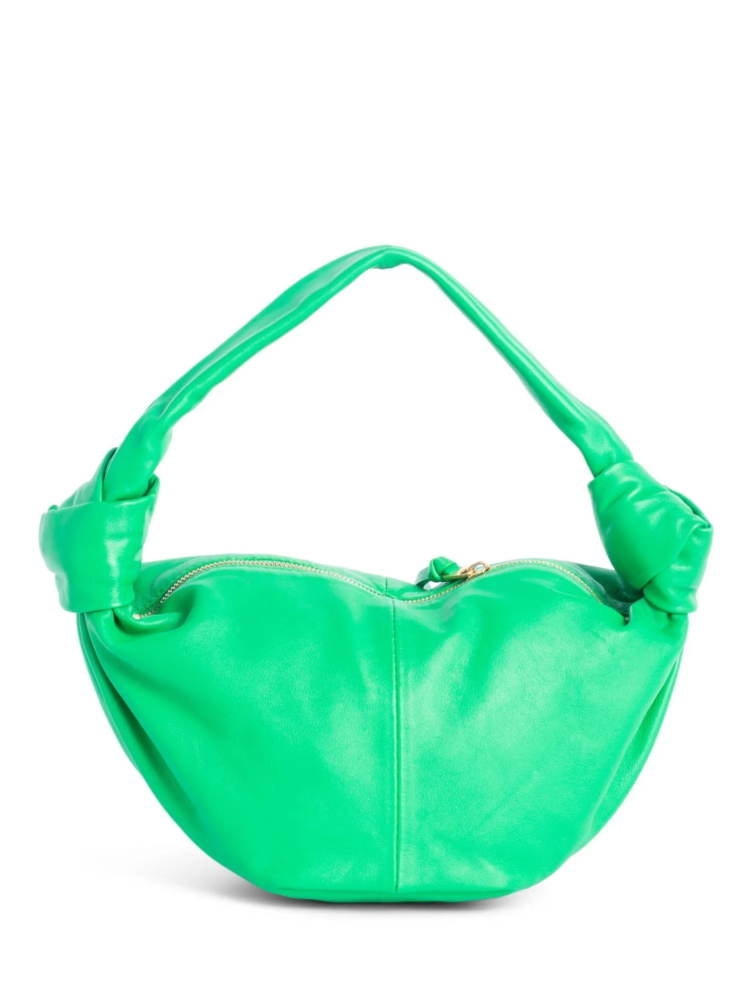 Bottega Veneta Leather Double Knot Top Handle Mini Bag Green