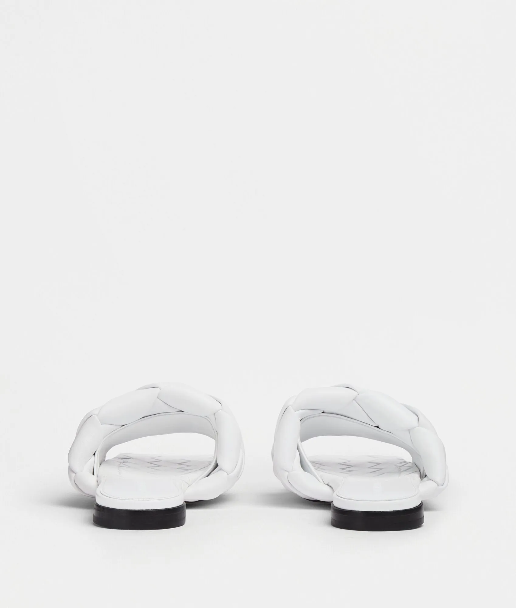 BOTTEGA VENETA LIDO NAPPA LEATHER FLAT MULES