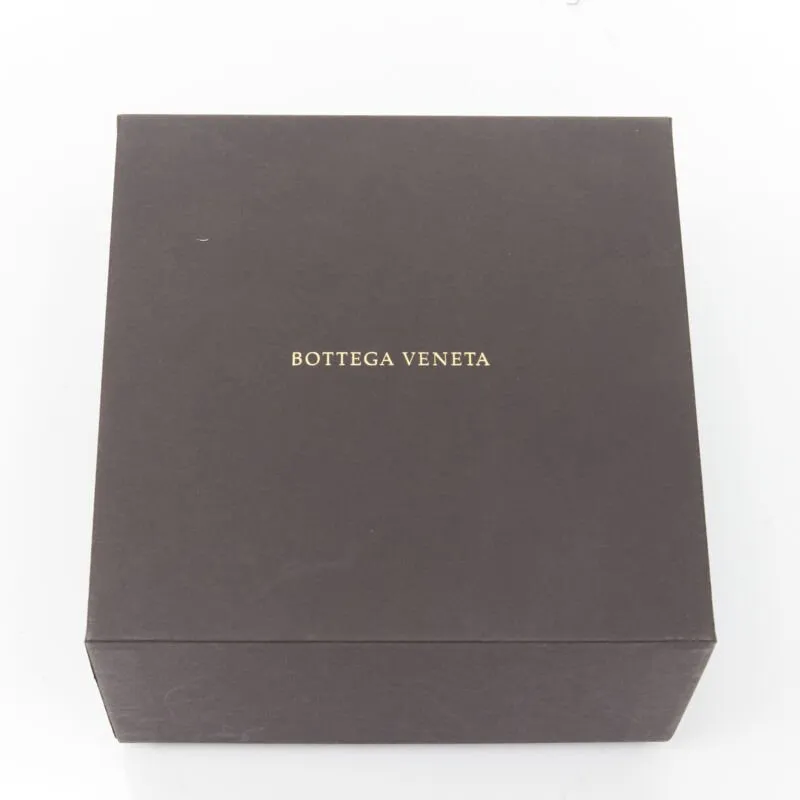 BOTTEGA VENETA  Spiral Coil forest green leather cuff bracelet
