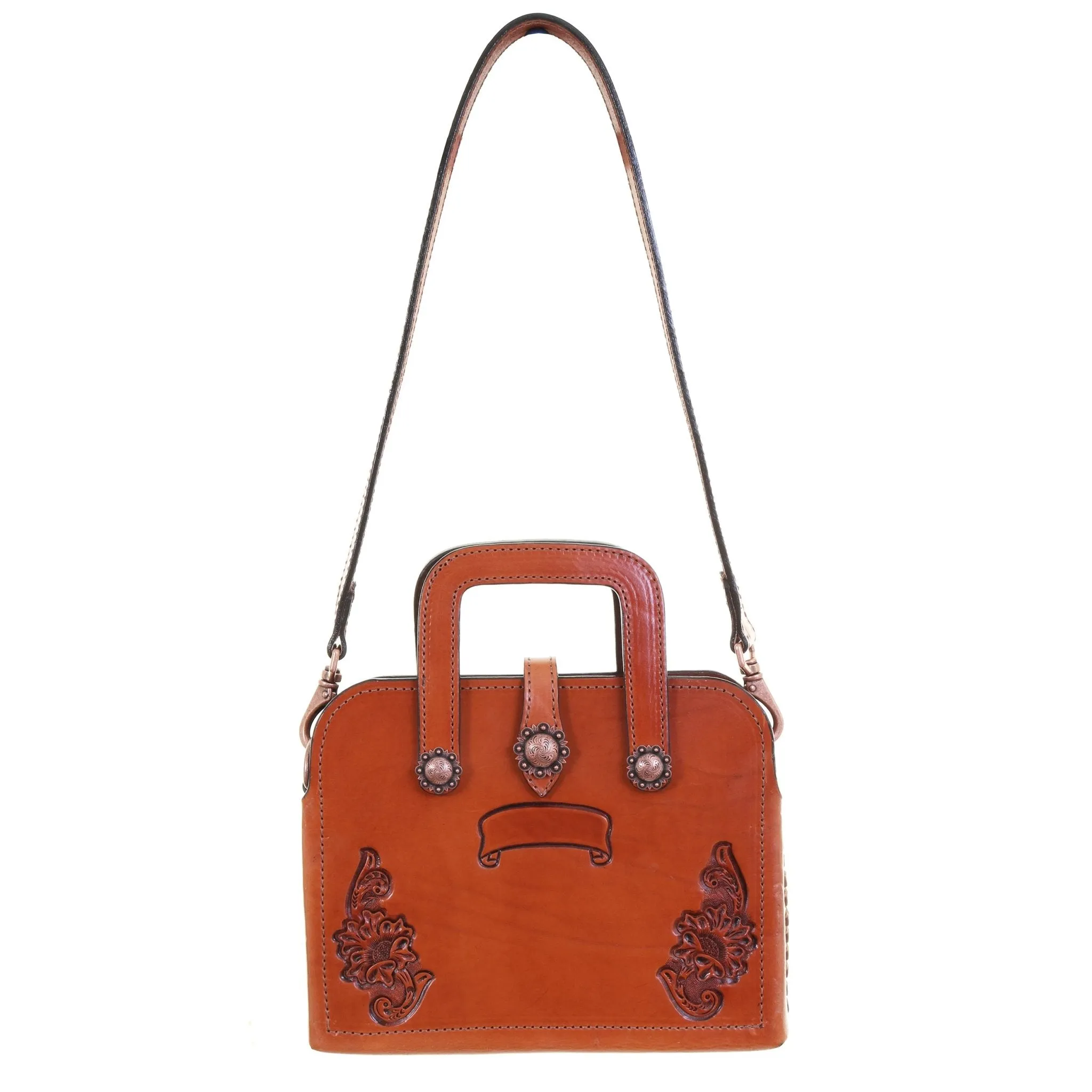 BRIEFCASE20 - Chestnut Floral Briefcase
