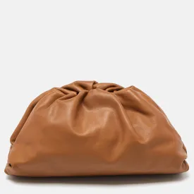 Brown Leather The Pouch Clutch