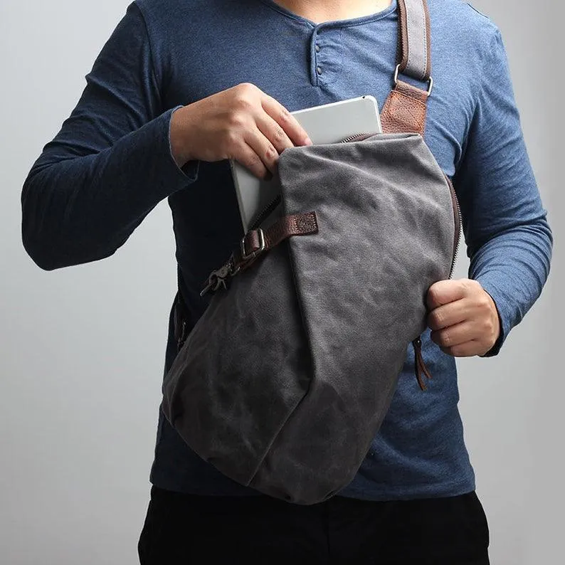 Canvas Anti-theft Crossbody Bag