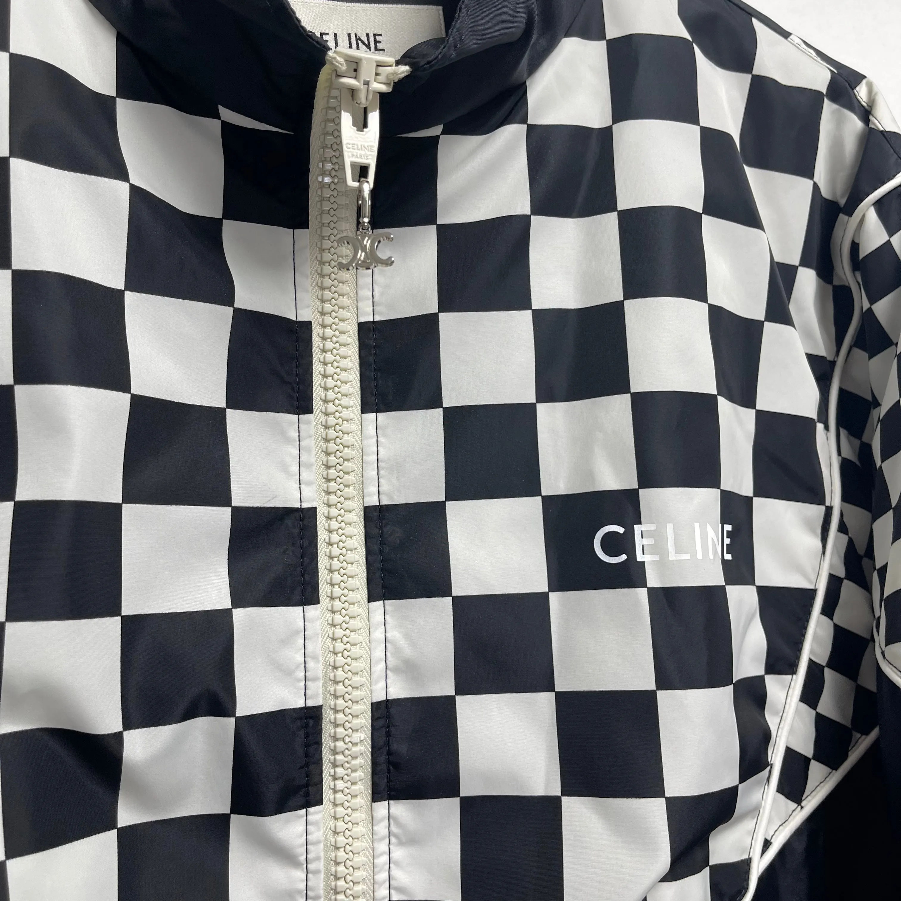 CELINE 21AW Checker zip up nylon blouson