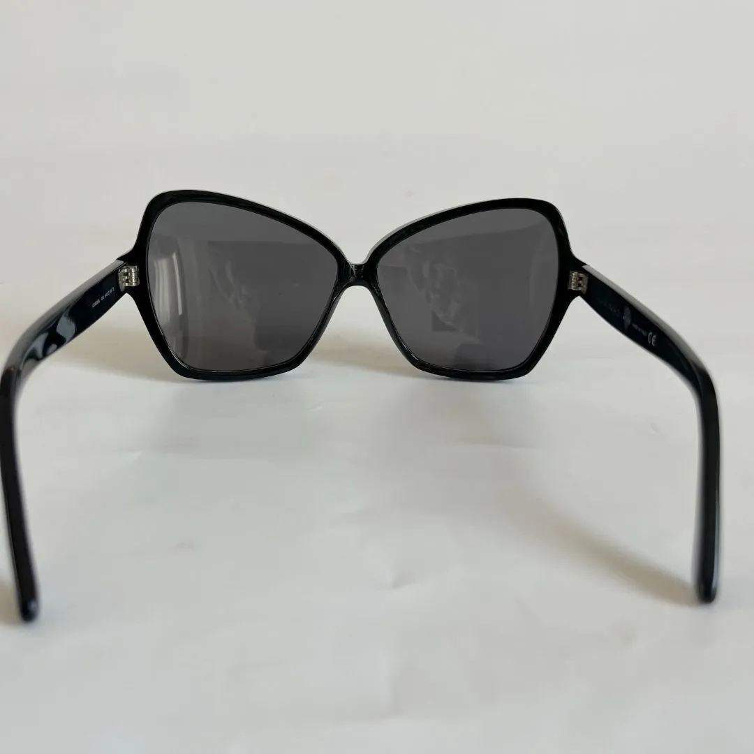Celine black oversized sunglasses with crystals