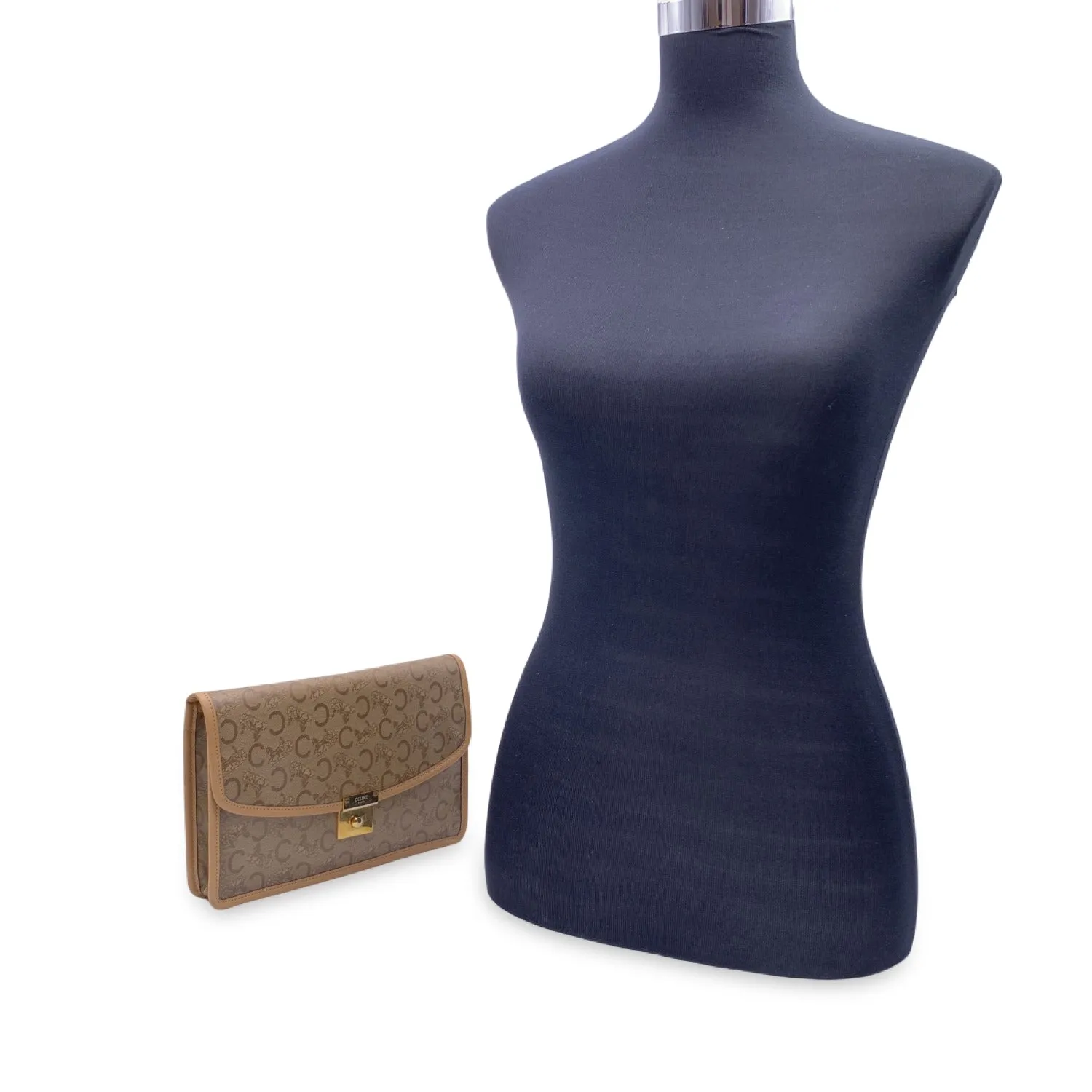 CELINE Celine Clutch Bag Vintage C Macadam
