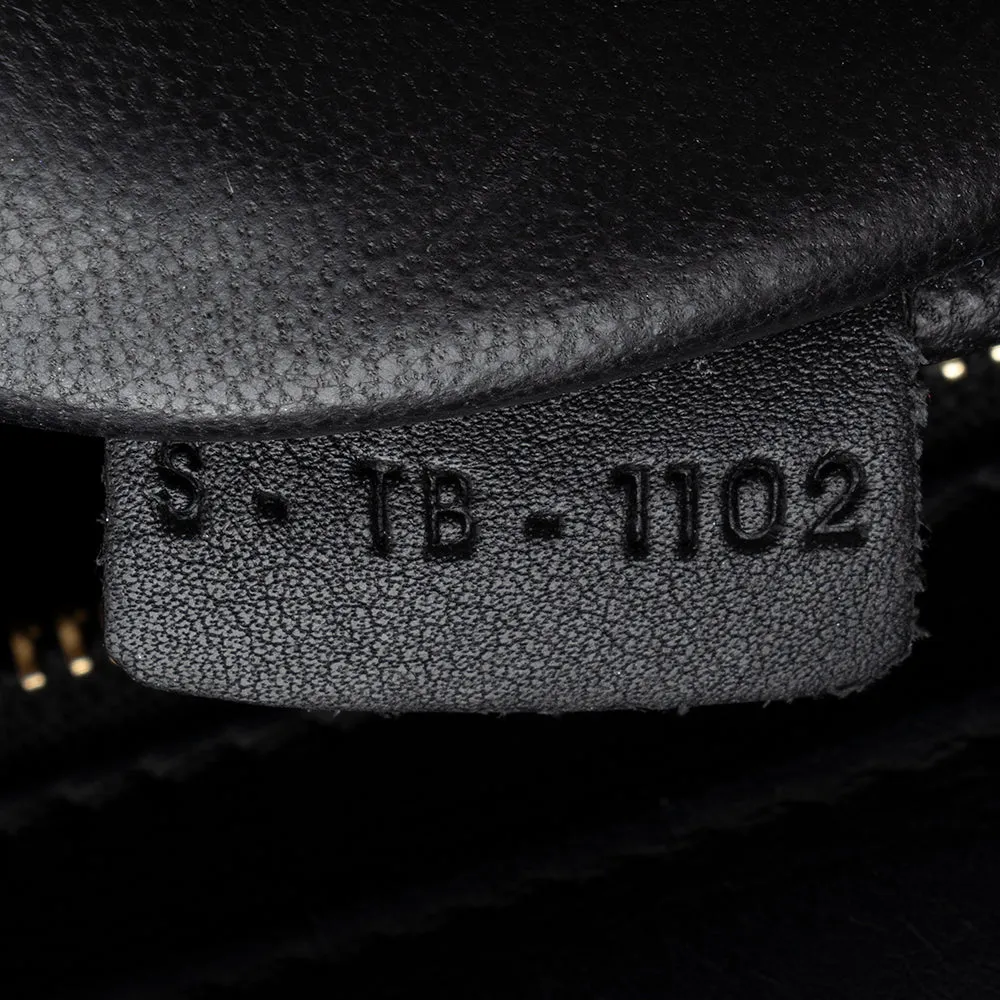 Celine Croc Embossed Suede Medium Trapeze Bag
