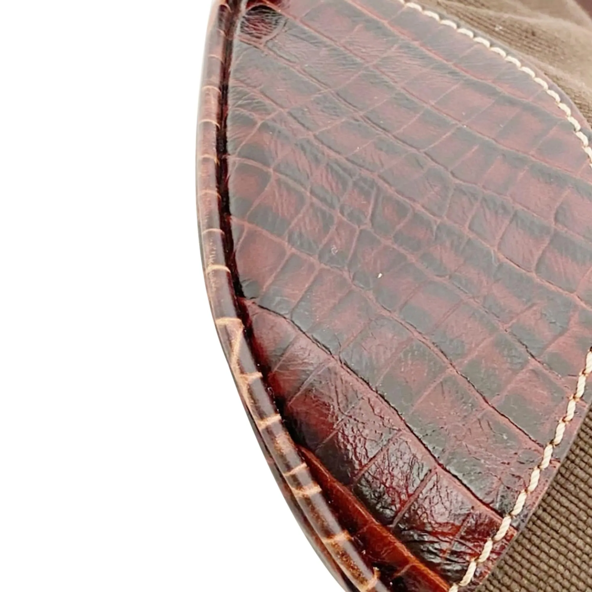 Celine Embossed Leather Shoulder Bag