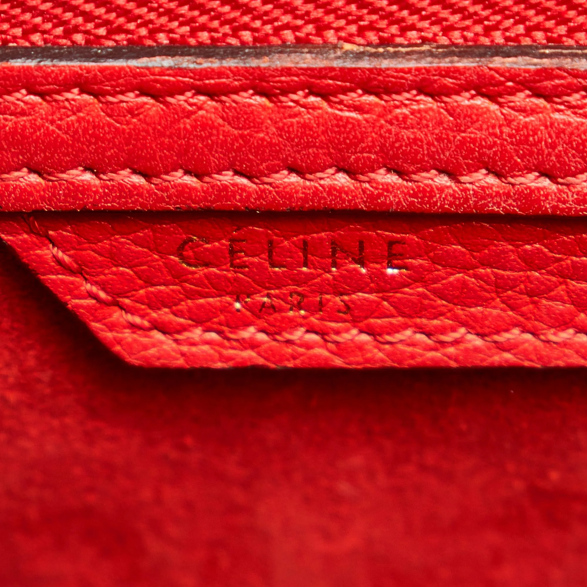 Celine Micro Luggage Leather Handbag (SHG-37633)