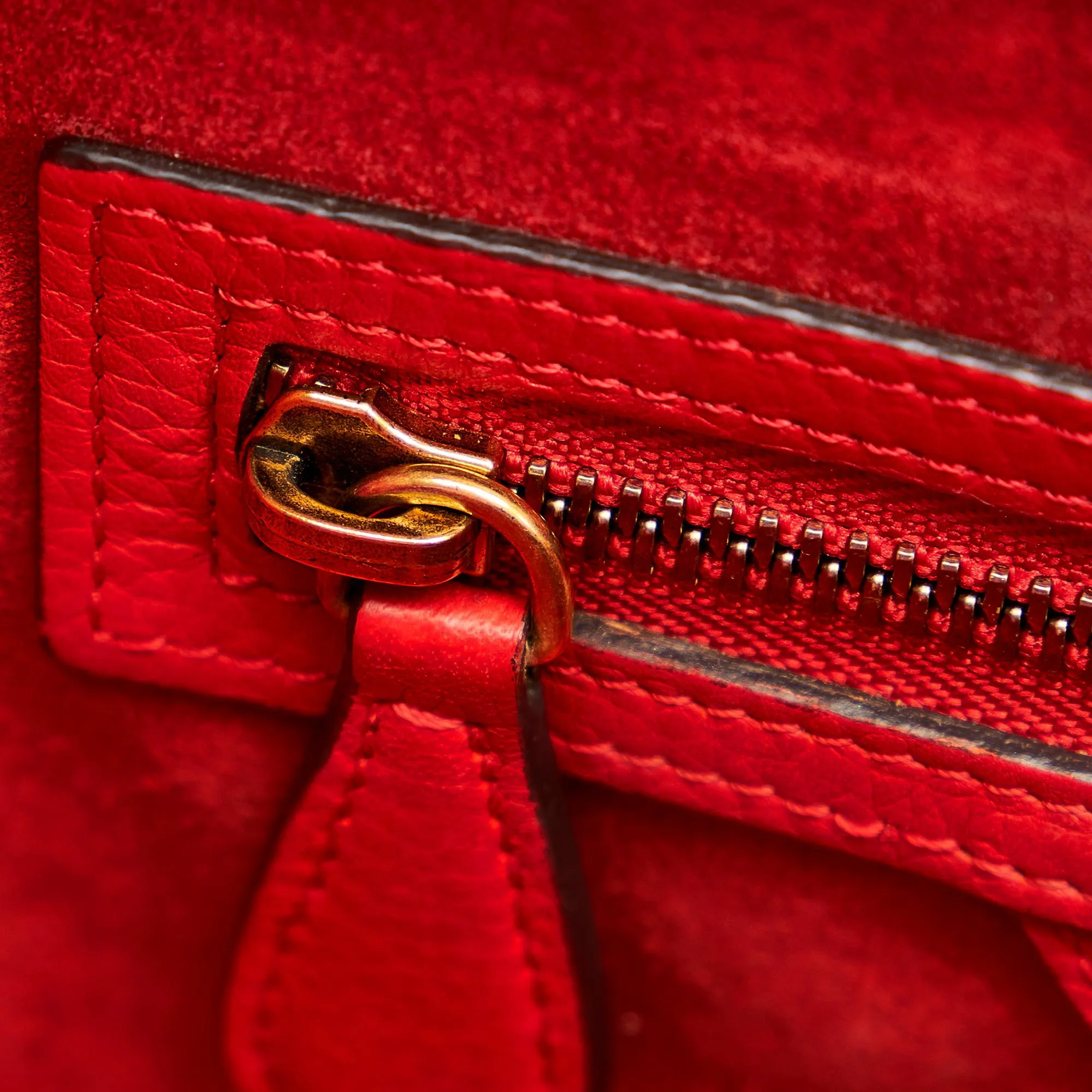 Celine Micro Luggage Leather Handbag (SHG-37633)