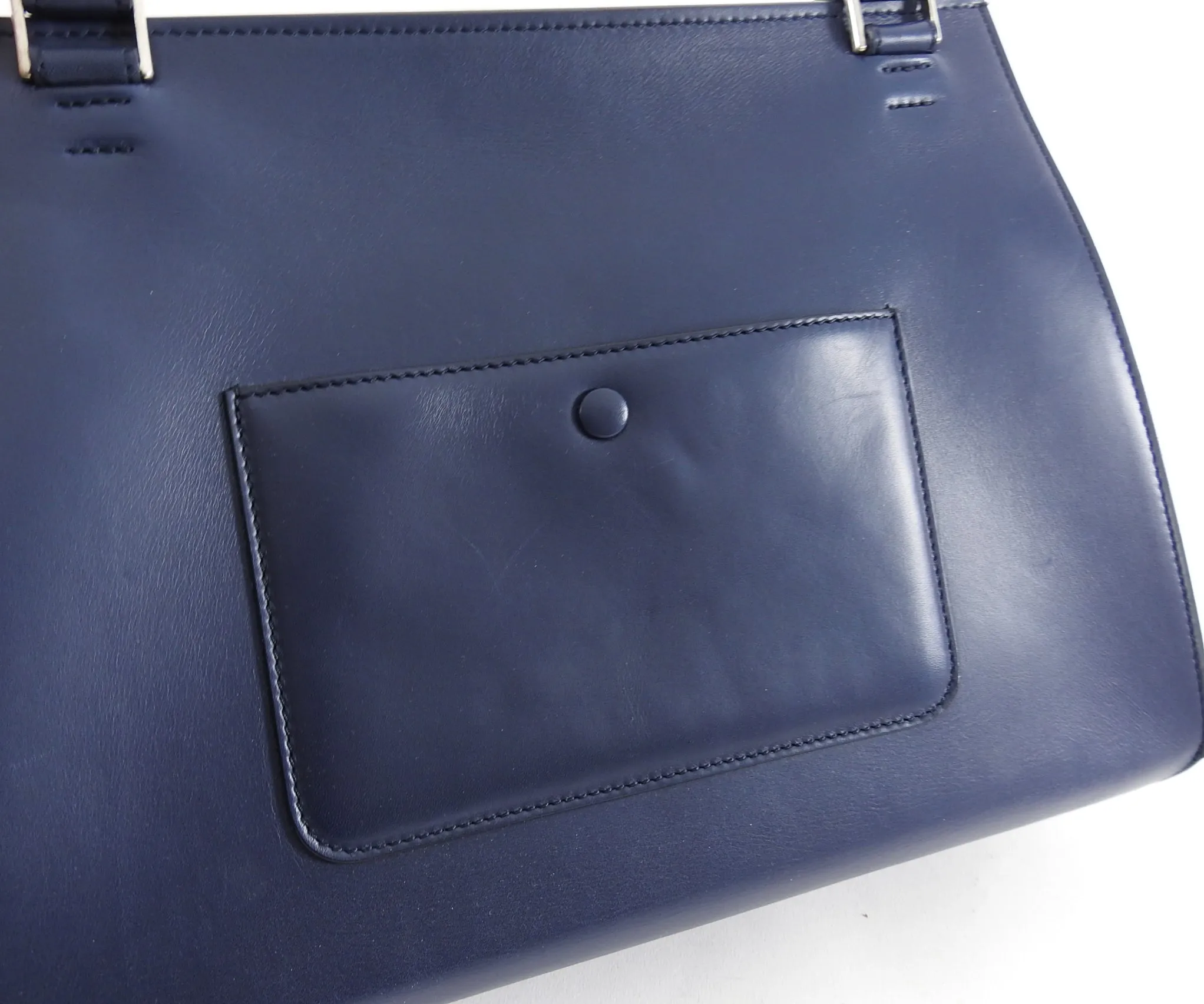 Celine Tricolor Blue Black Grey Small Edge Bag
