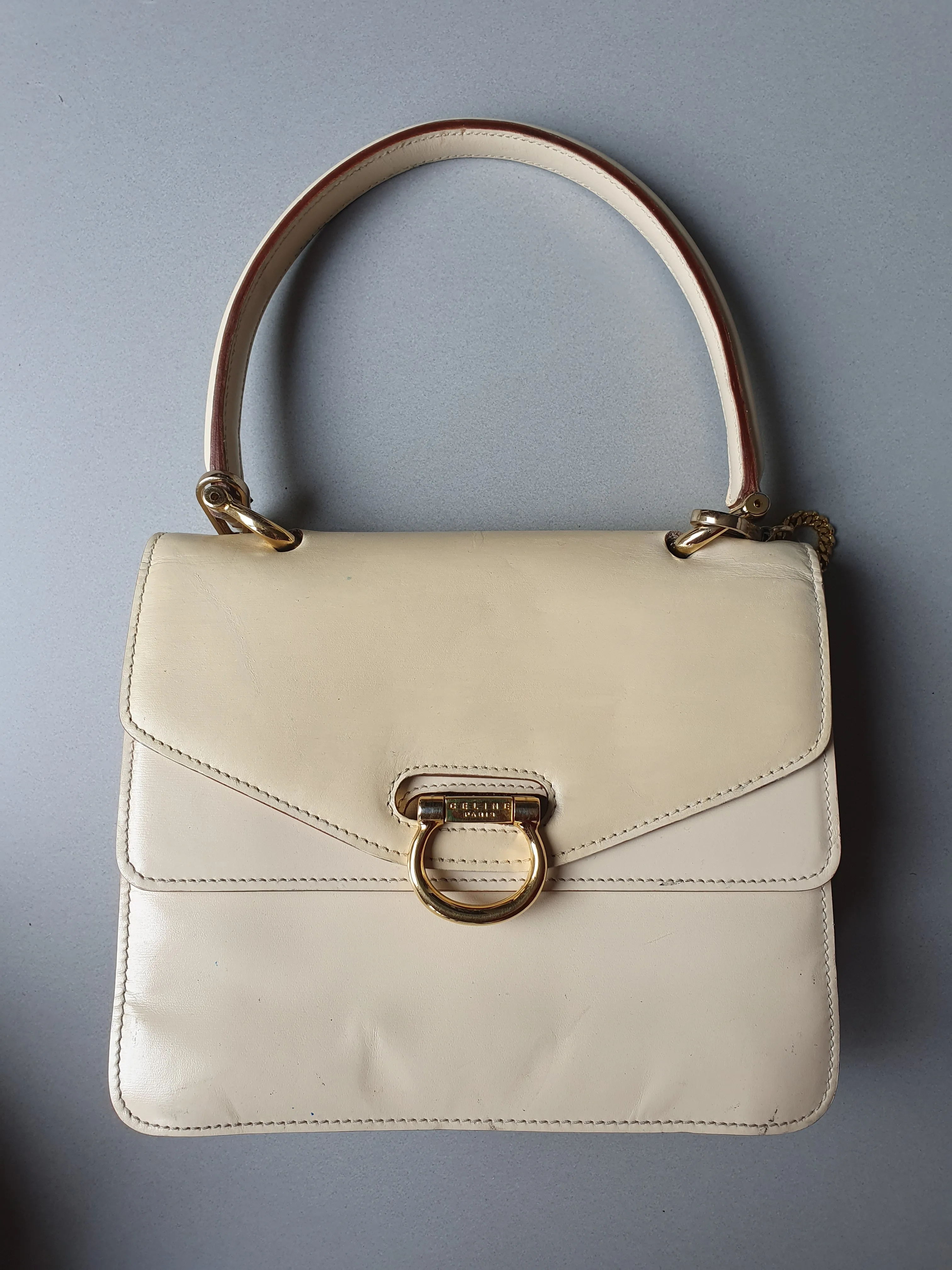 Celine vintage leather classic bag