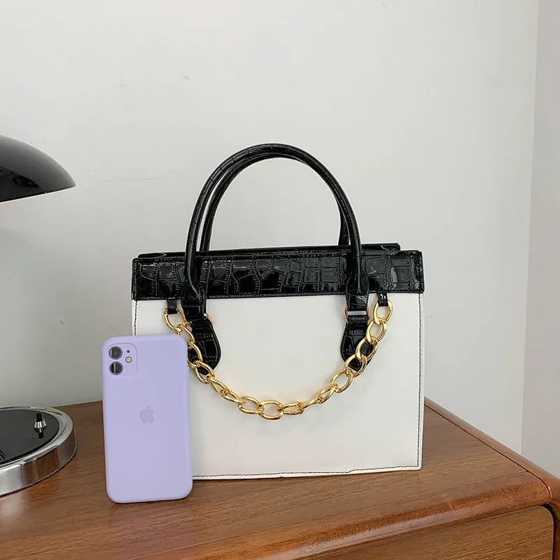 Chain Decor Tote Handbags