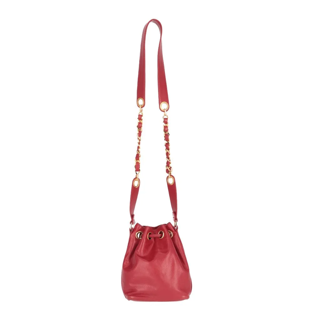 CHANEL Chanel Red Bucket Bag