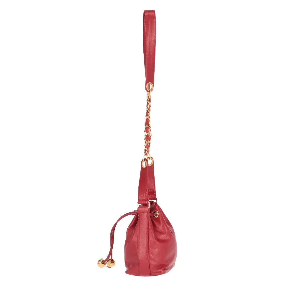 CHANEL Chanel Red Bucket Bag