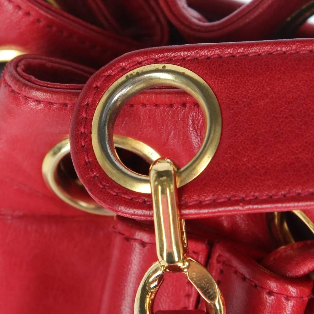 CHANEL Chanel Red Bucket Bag