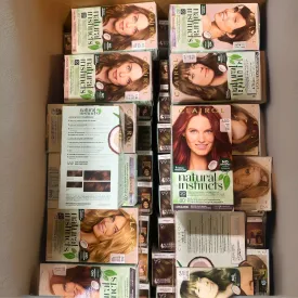 Clairol Natural Instincts no Ammonia or Added Parabens Healthy Looking, Radiant Color 1 Application Different Shades (50 Pcs Lot)