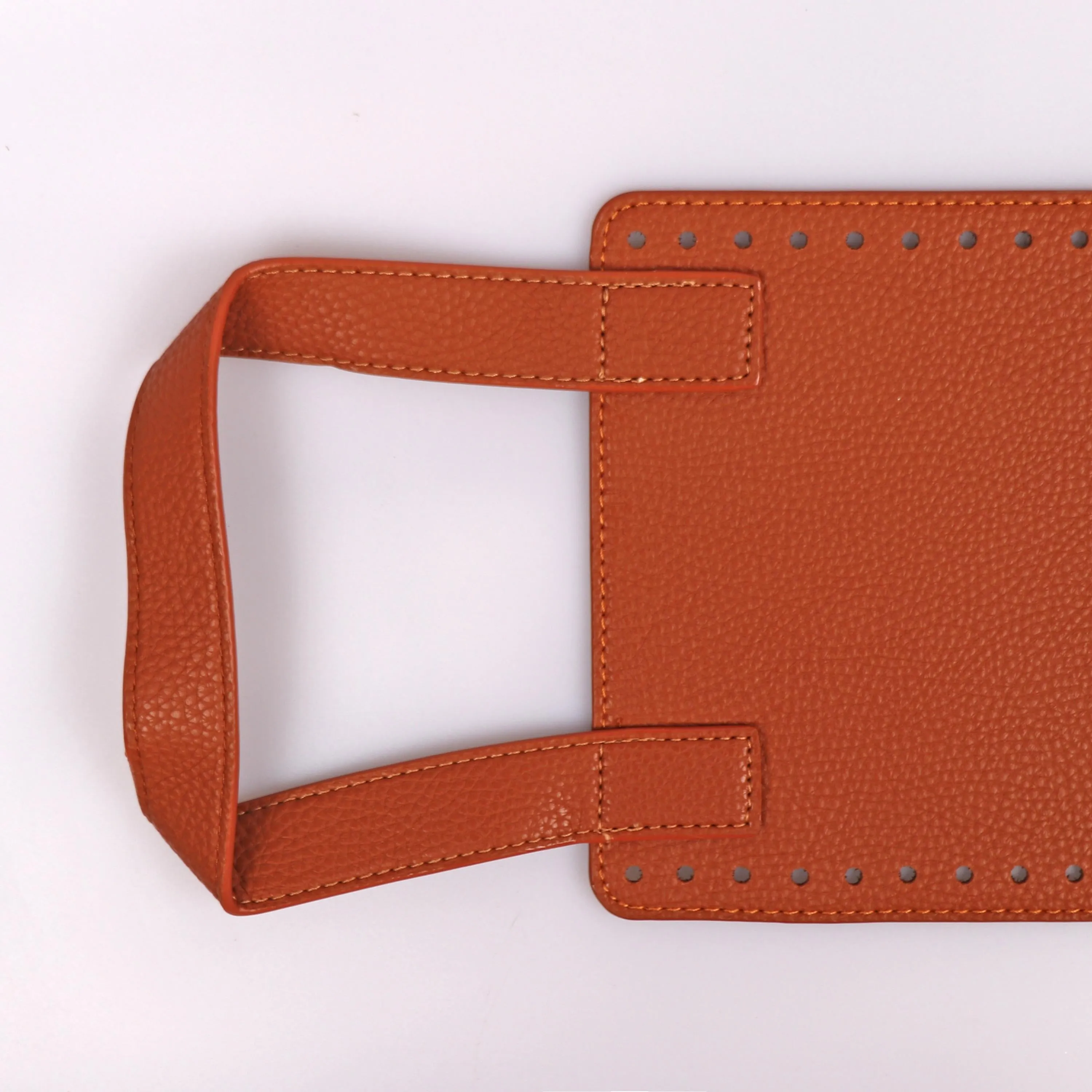 Eco-Leather Insert with Handles for Bags, 52x17 cm