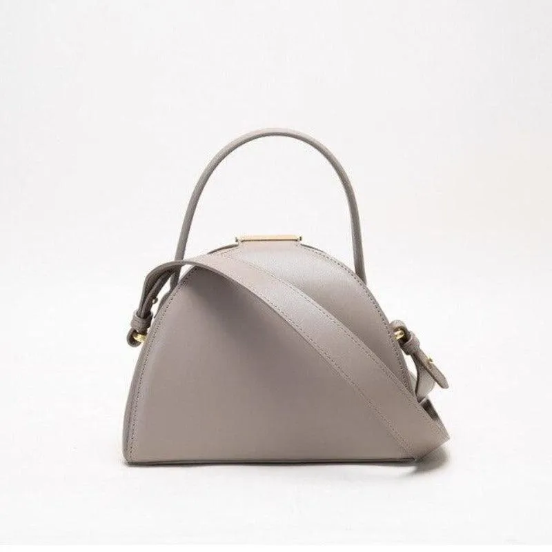 Emblem Genuine Leather Bucket Bag