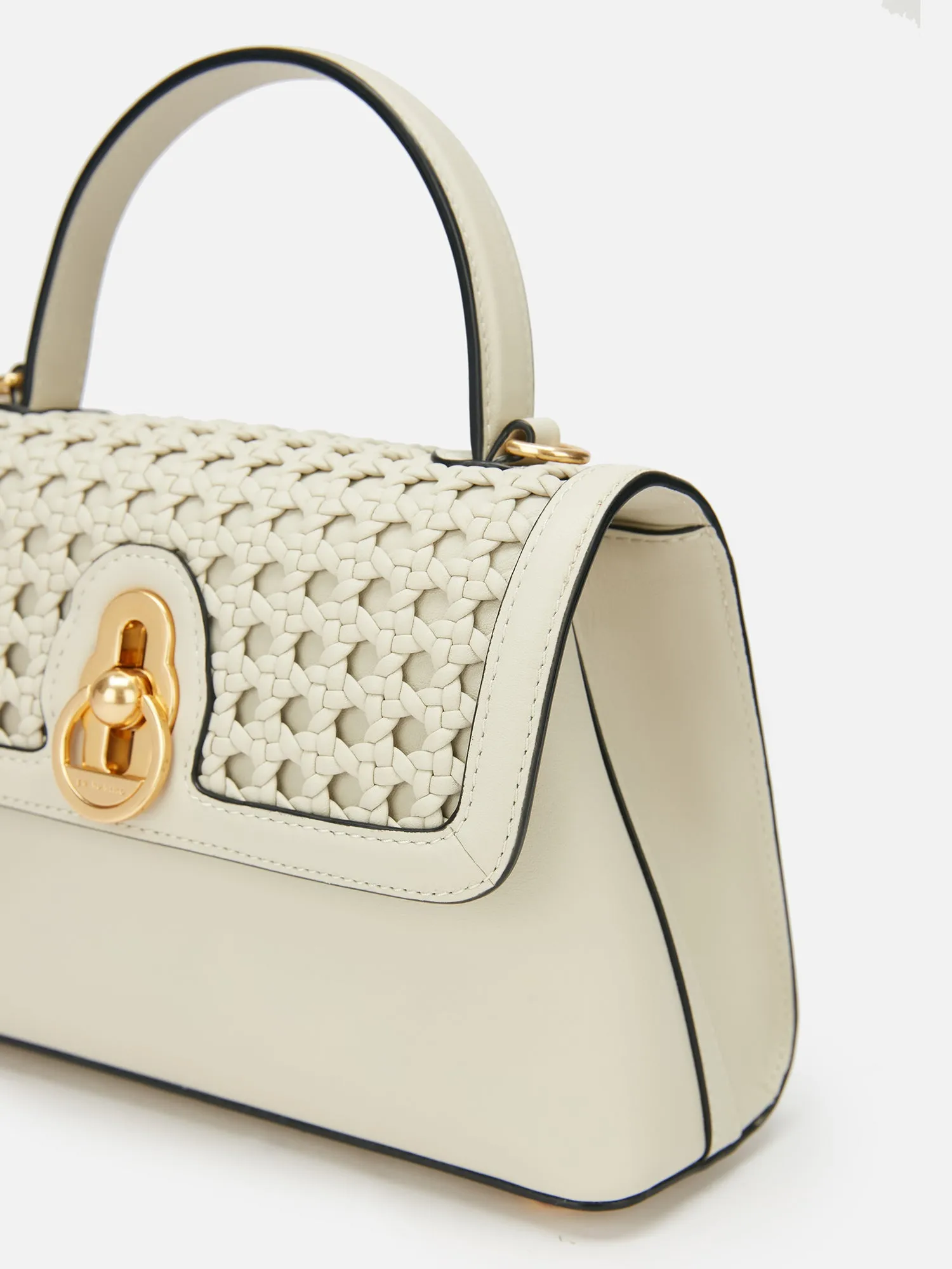 EP YAYING Woven Leather Flap Bag EAJPLB005AC