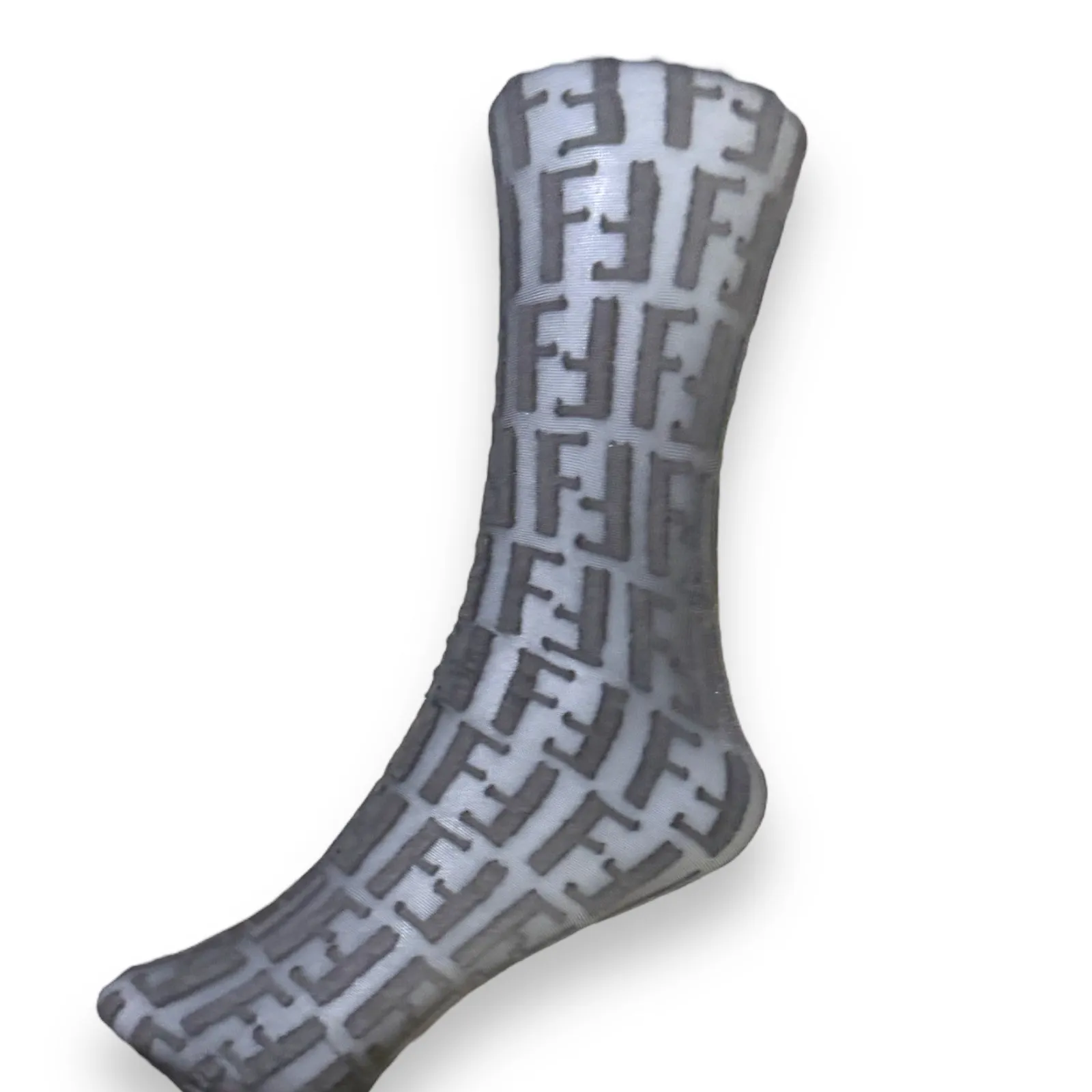 F Inspired Logo Stocking Socks - Gray