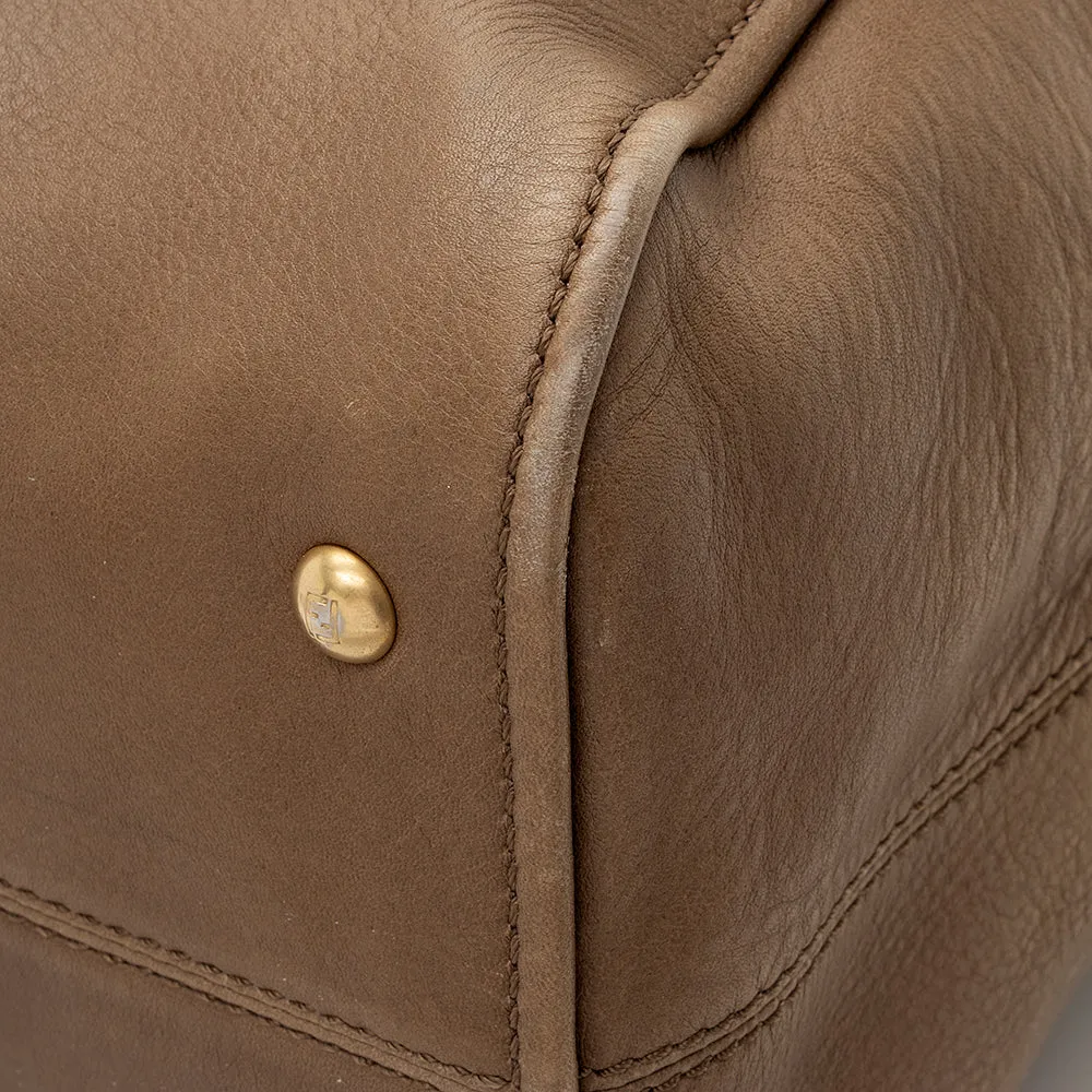 Fendi Leather Chameleon Large Satchel (SHF-18243)