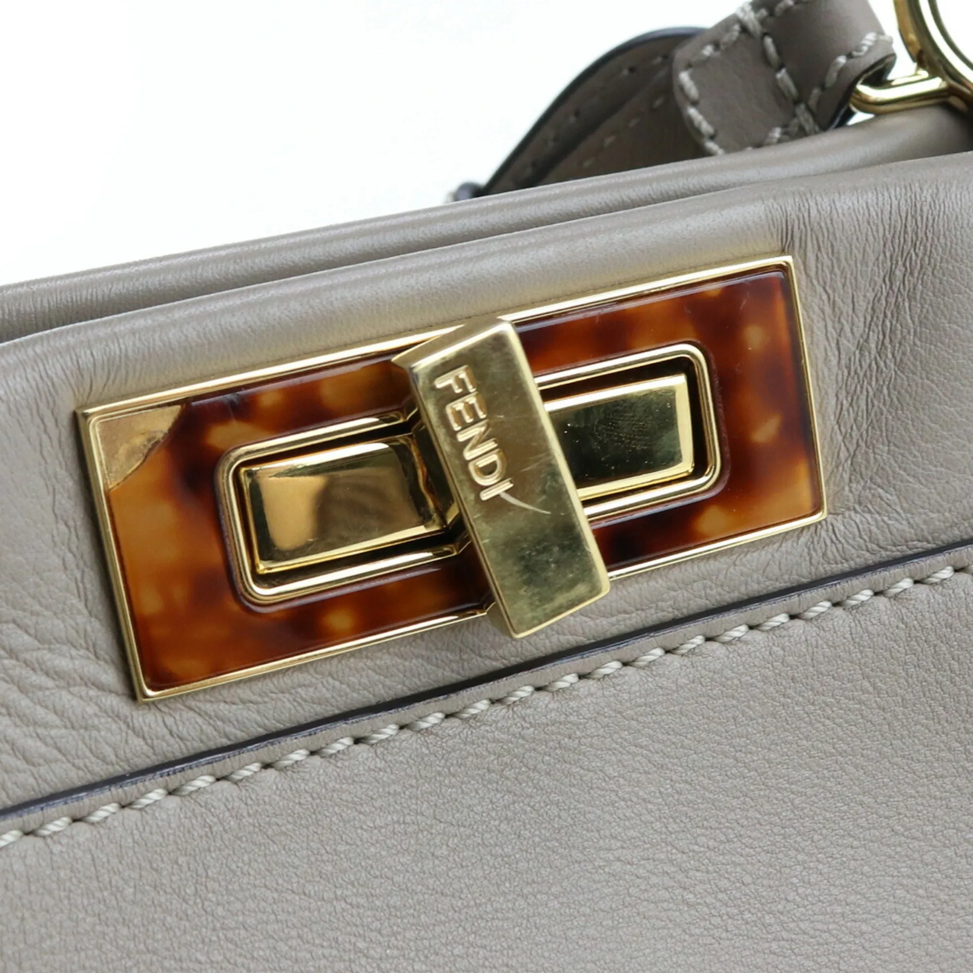 FENDI Peekaboo Medium 8BN290 3ZL Handbag Leather Ladies