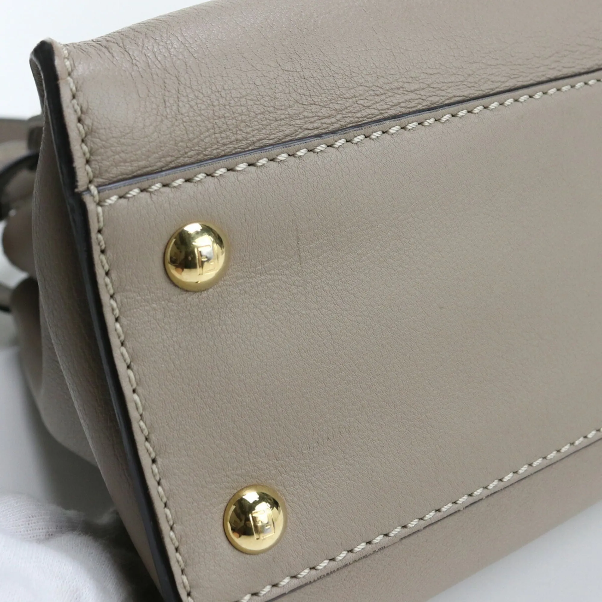FENDI Peekaboo Medium 8BN290 3ZL Handbag Leather Ladies