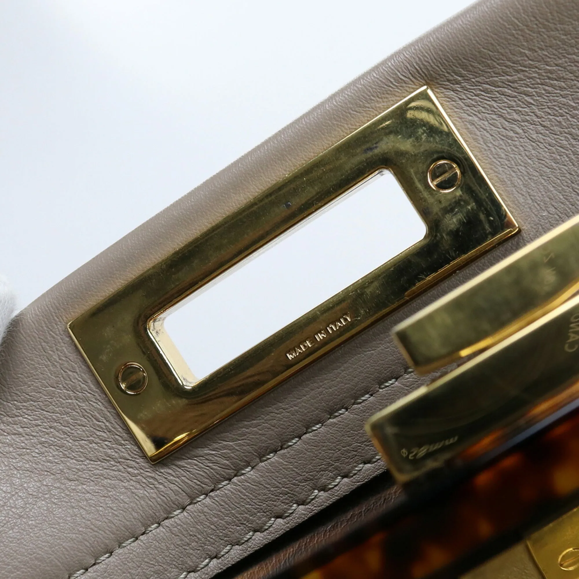 FENDI Peekaboo Medium 8BN290 3ZL Handbag Leather Ladies