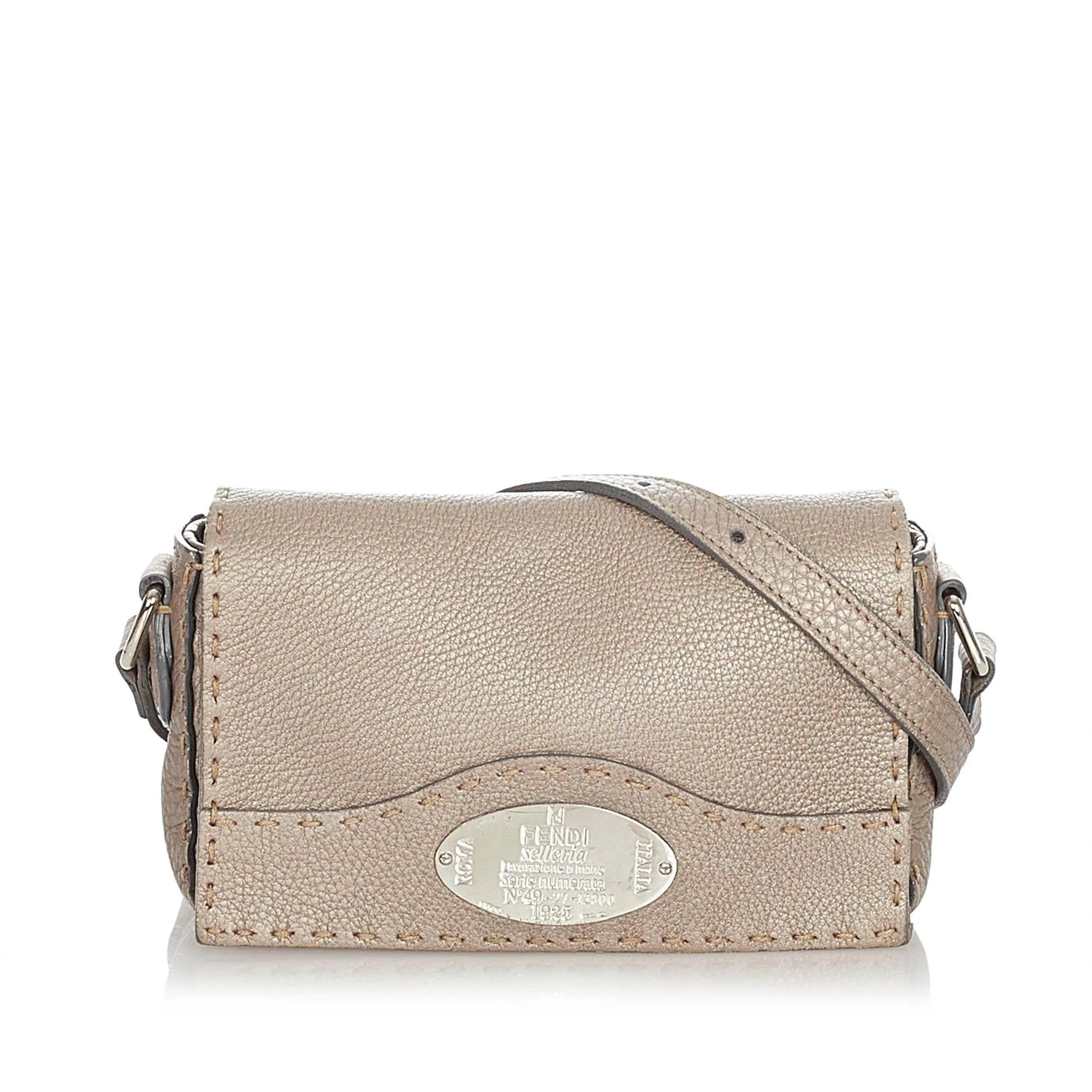 Fendi Selleria Leather Crossbody Bag (SHG-34026)