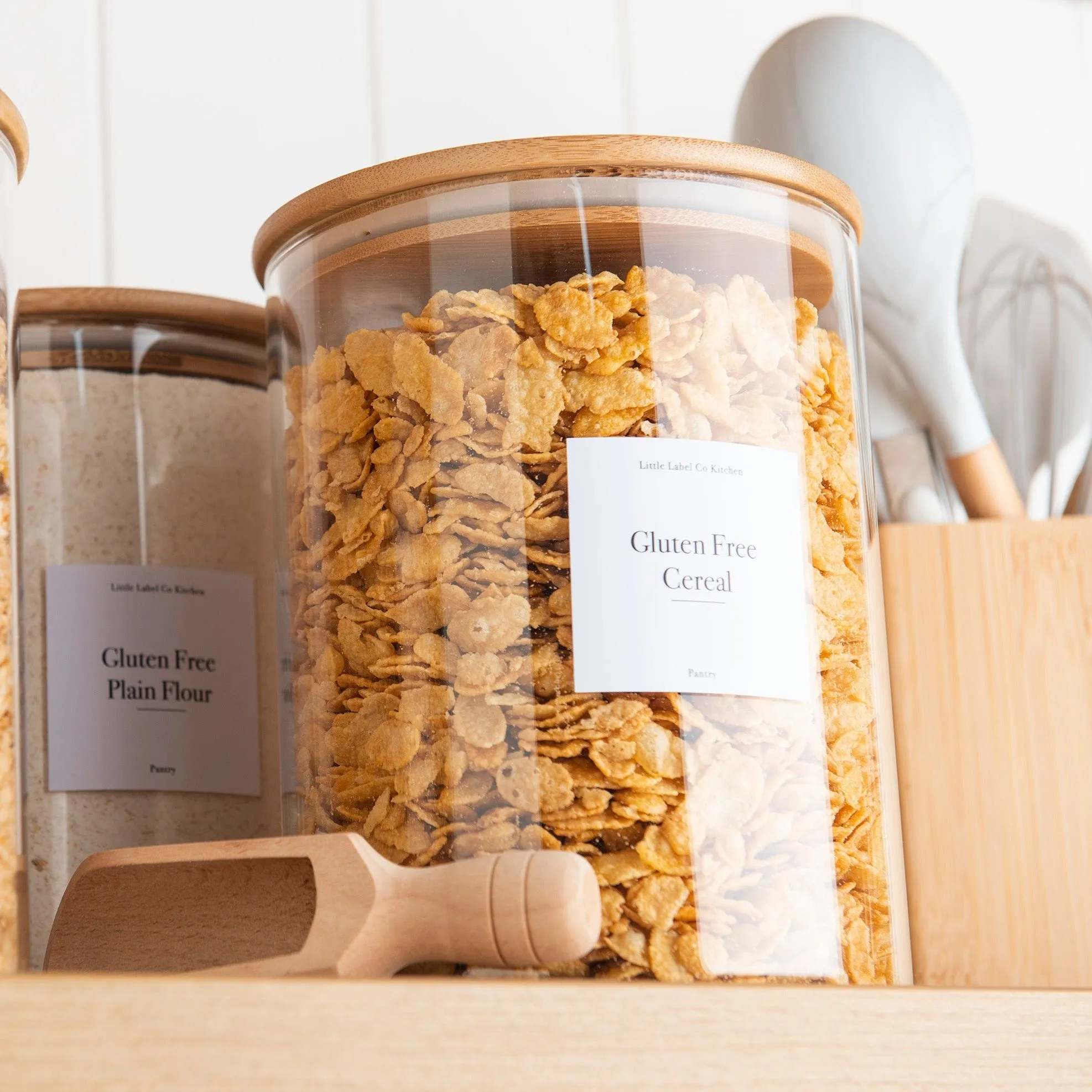 Glass Storage Jar with Bamboo Lid - 3L