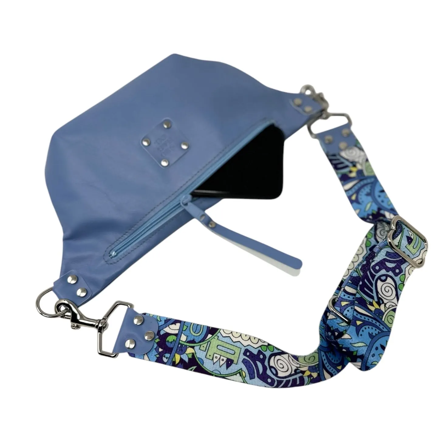 Hendry Sling Bag - Blue Leather