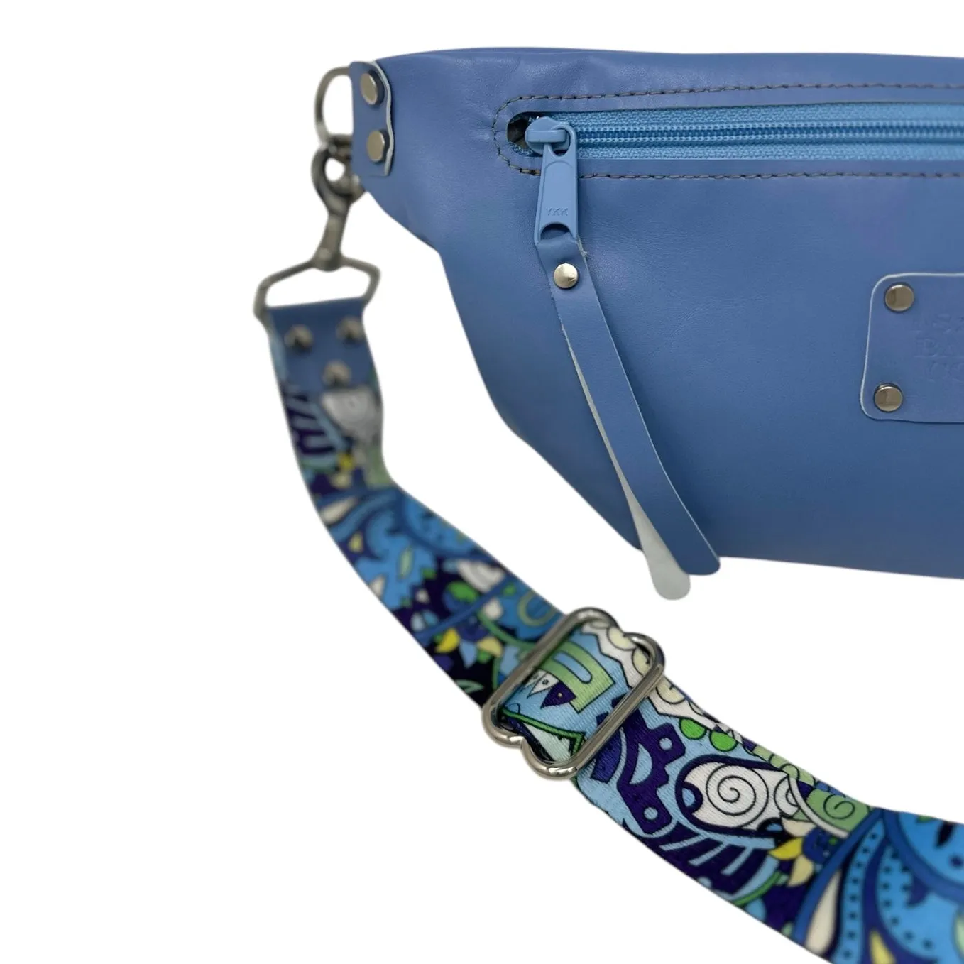 Hendry Sling Bag - Blue Leather