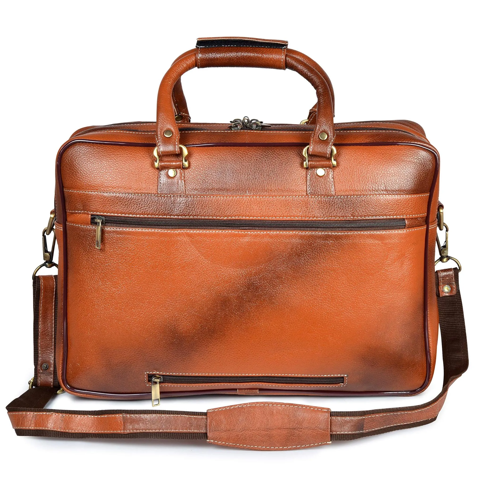 HOMER Leather Laptop Messenger Bag for Men