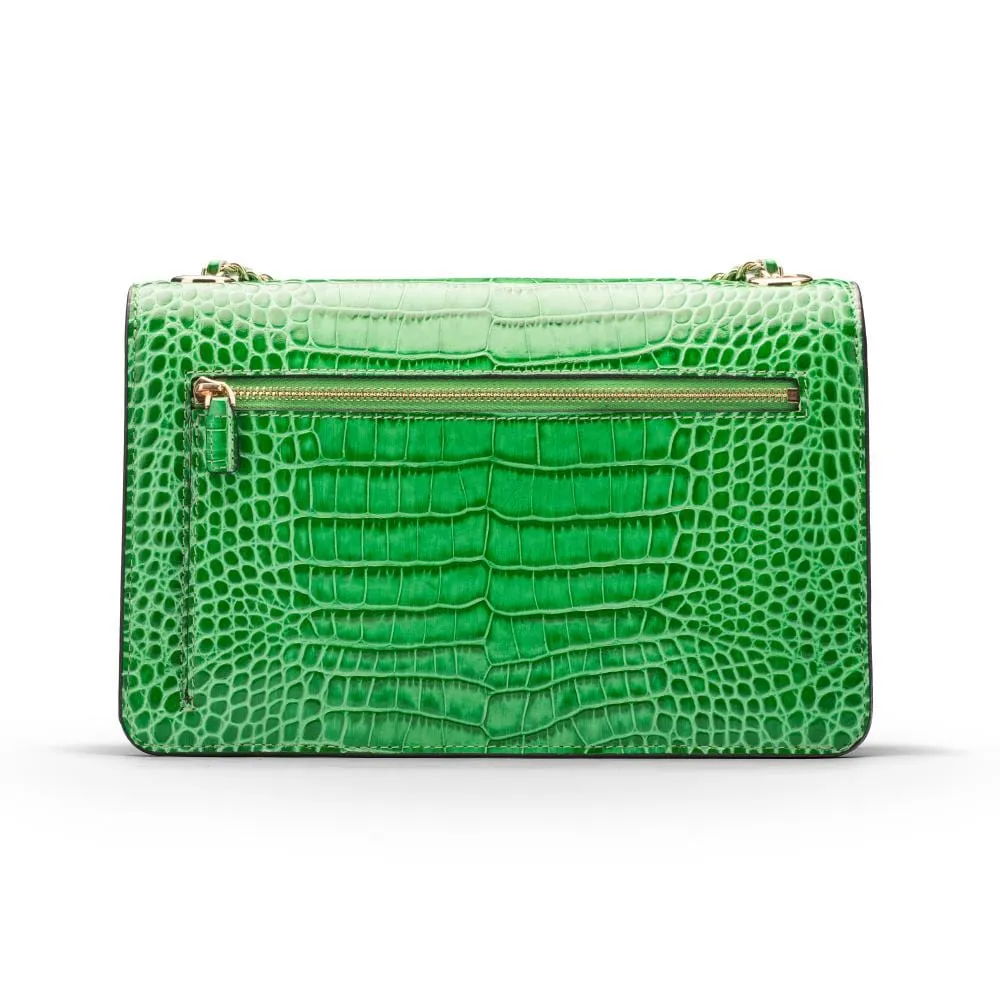 Julia Bag - Emerald Croc