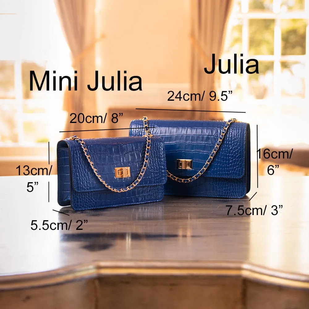 Julia Bag - Emerald Croc